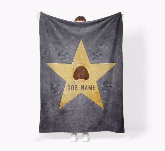 'Star of Fame' - Personalised Snuggle Blanket with {breedFullName} Icon